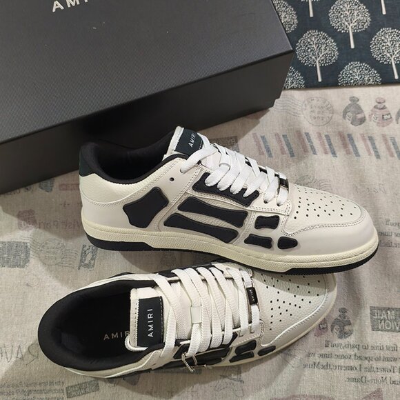AMIRI White Low-Top Sneakers With Bone Design